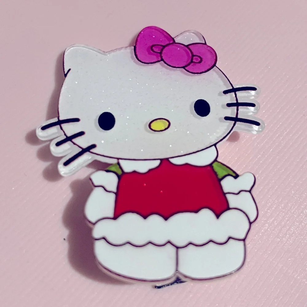 Hello Kitty Pink and Red Hair Clip